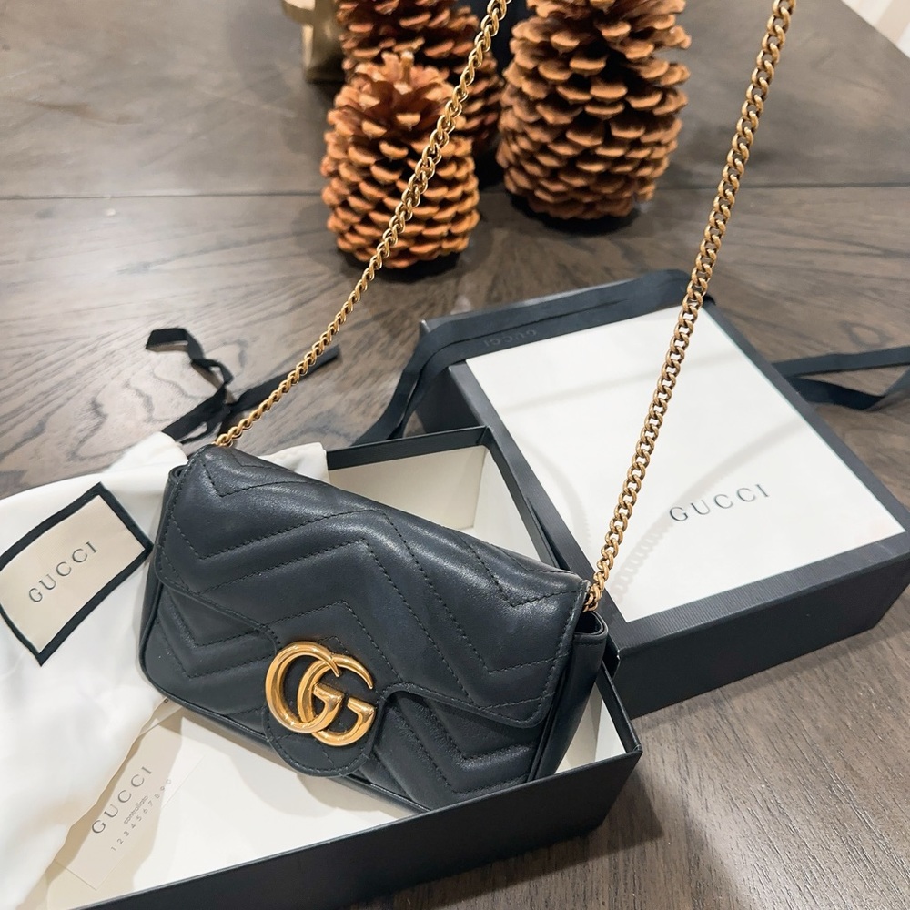 Gucci Marmont Matelasse leather super mimi bag, used, very good condition - Picture 6 of 8